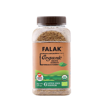 Organic Brown Basmati Rice - 1.5 kg Jar